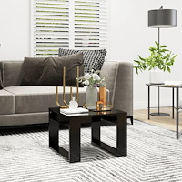 vidaXL Sidobord svart 50x50x35 cm konstruerat trä