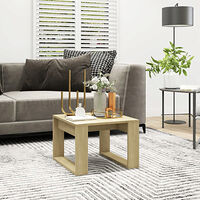 vidaXL Sidobord sonoma-ek 50x50x35 cm konstruerat trä