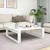 vidaXL Soffbord vit 100x100x35 cm konstruerat trä