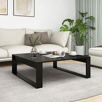 vidaXL Soffbord svart 100x100x35 cm konstruerat trä