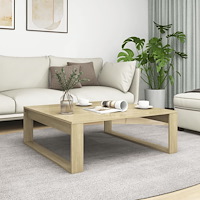 vidaXL Soffbord sonoma-ek 100x100x35 cm konstruerat trä