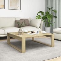 vidaXL Soffbord sonoma-ek 100x100x35 cm konstruerat trä