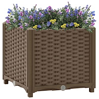 vidaXL Upphöjd odlingslåda 40x40x38 cm polypropen