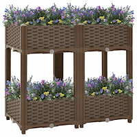 vidaXL Upphöjd odlingslåda 80x40x71 cm polypropen