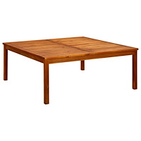 vidaXL Trädgårdsbord 110x110x45 cm massivt akaciaträ