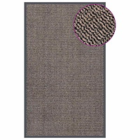 vidaXL Dörrmatta tuftad 90x150 cm mörkbrun