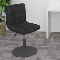 vidaXL Vridbar barstol svart sammet