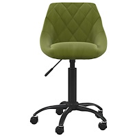 vidaXL Matstol ljusgrön sammet