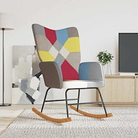 vidaXL Gungstol tyg lapptäcke