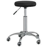 vidaXL Matstol konstläder svart