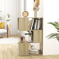 vidaXL Bokhylla/Rumsavdelare sonoma-ek 60x24x94 cm konstruerat trä