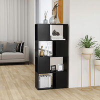 vidaXL Bokhylla Rumsavdelare grå 60x24x124,5 cm konstruerat trä