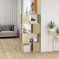 vidaXL Bokhylla/Rumsavdelare sonoma-ek 60x24x124,5 cm konstruerat trä