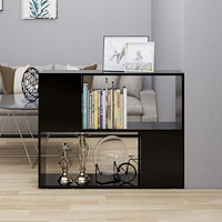 vidaXL TV-bänk svart 80x24x63 cm konstruerat trä