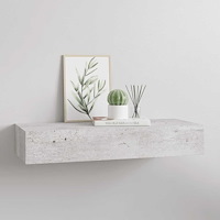 vidaXL Väggmonterad låda betonggrå 60x23,5x10 cm MDF