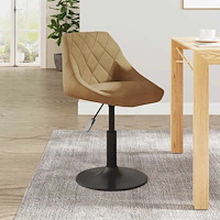 vidaXL Barstol brun sammet