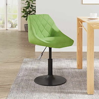 vidaXL Barstol ljusgrön sammet