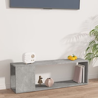 vidaXL Tv-bänk betonggrå 100x24x32 cm konstruerat trä