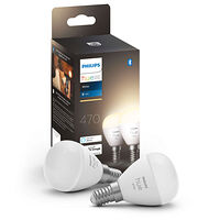 Philips HUE White E14 P45 Klot 470 lm 2-pack