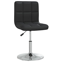 vidaXL Matstolar 6 st svart konstläder
