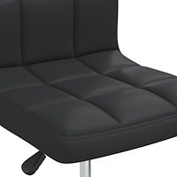 vidaXL Matstolar 6 st svart konstläder