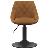vidaXL Matstol brun sammet