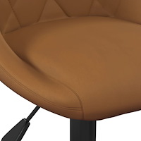 vidaXL Matstol brun sammet