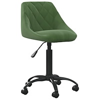 vidaXL Kontorsstol mörkgrön sammet