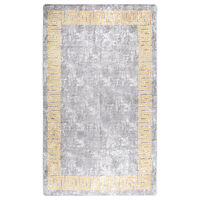 vidaXL Matta tvättbar 120x180 cm grå halkfri