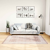 vidaXL Matta tvättbar 120x180 cm beige