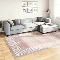 vidaXL Matta tvättbar 190x300 cm beige