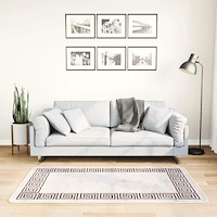 vidaXL Matta tvättbar 80x150 cm ljusbeige