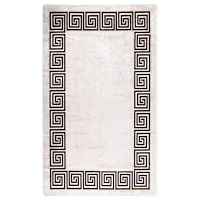 vidaXL Matta tvättbar 120x180 cm ljusbeige halkfri