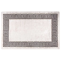 vidaXL Matta tvättbar 160x230 cm ljusbeige halkfri