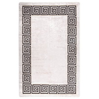 vidaXL Matta tvättbar 160x230 cm ljusbeige halkfri