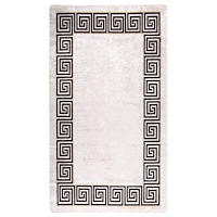 vidaXL Matta tvättbar 190x300 cm ljusbeige halkfri