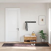 vidaXL Matta tvättbar 80x300 cm antracit