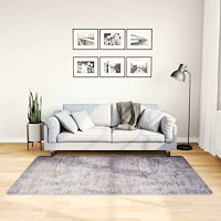 vidaXL Matta tvättbar 120x180 cm grå