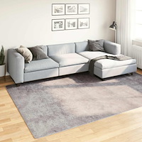 vidaXL Matta tvättbar 190x300 cm grå