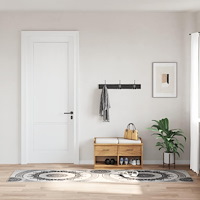 vidaXL Matta tvättbar 80x300 cm flerfärgad