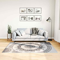 vidaXL Matta tvättbar 120x180 cm flerfärgad