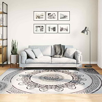 vidaXL Matta tvättbar 160x230 cm flerfärgad