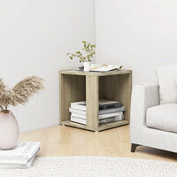 vidaXL Sidobord sonoma-ek 33x33x34,5 cm konstruerat trä