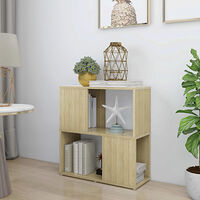 vidaXL Bokhylla sonoma-ek 60x24x63 cm konstruerat trä