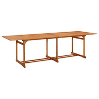 vidaXL Matbord för trädgården 280x90x75 cm massiv akacia
