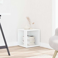 vidaXL Sidobord vit 33x33x34,5 cm konstruerat trä