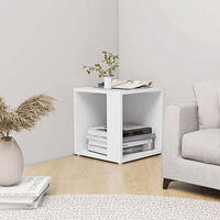 vidaXL Sidobord vit 33x33x34,5 cm konstruerat trä