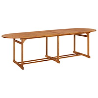 vidaXL Trädgårdsbord 280x90x75 cm massivt akaciaträ