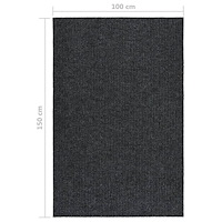 vidaXL Gångmatta 100x150 cm antracit