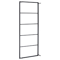 vidaXL Handdukshängare svart 45x10x115 cm stål
